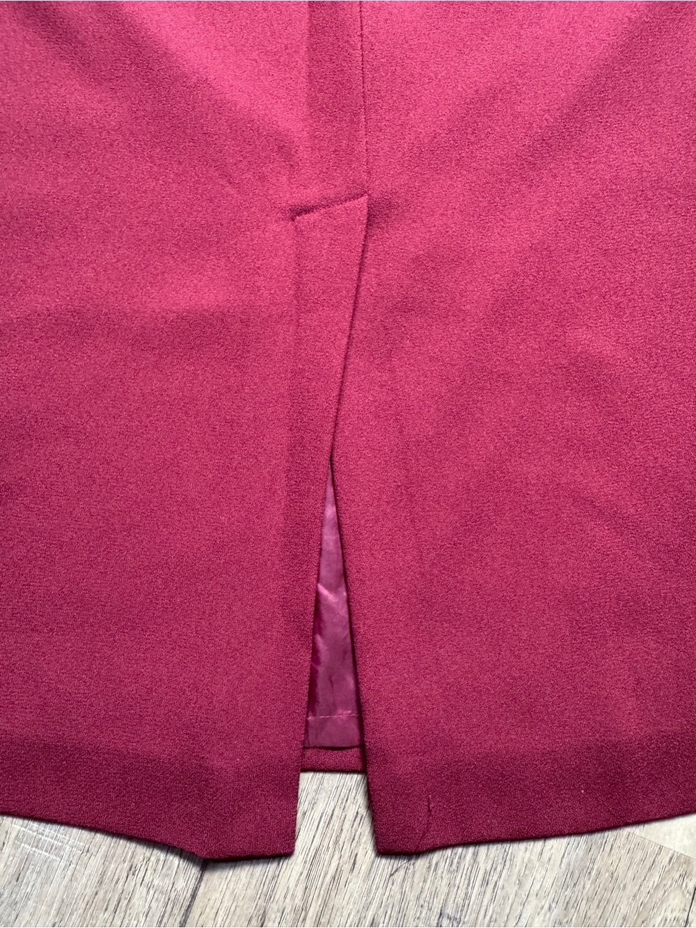 Vintage Karen Scott Burgundy Wine Maxi Skirt - Size 14 - Picture 10 of 13